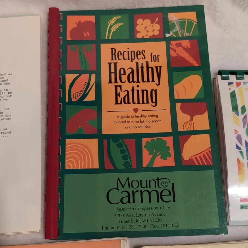Assorted Spiral-Bound Cookbooks 1980-1990 retro used condition